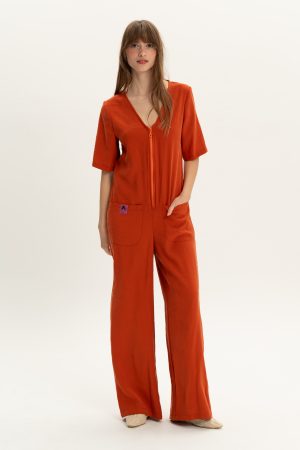 Burnt orange!-jumpsuit