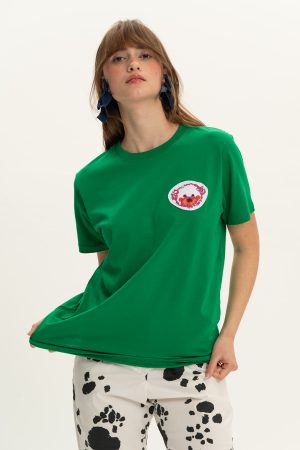 Cute bear t-shirt green