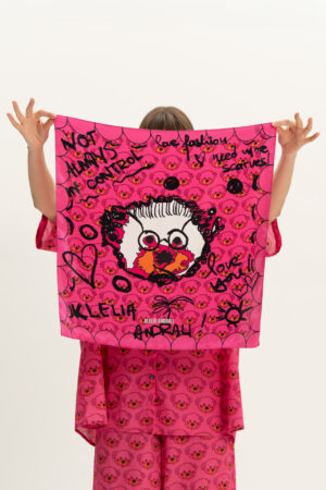 Dirty Bear! silk scarf