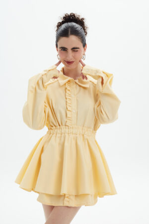 BUTTER YELLOW MINI SKIRT