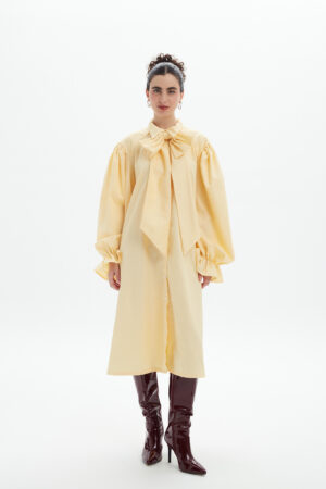BUTTER YELLOW DRESS WITH BOW